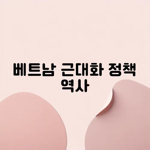 베트남 근대화 정책 역사
